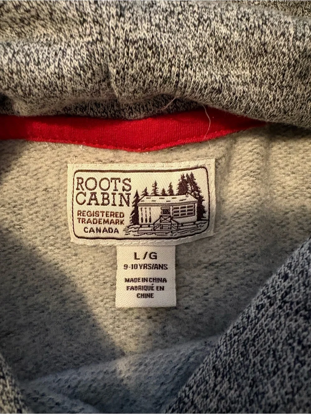 Roots Cabin hooded dress. Size girls large.